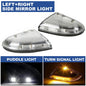 Solid Spare 2Pcs LED Mirror Turn Signal Lights Puddle Lamps For 2009-14 Dodge Ram 1500 2500