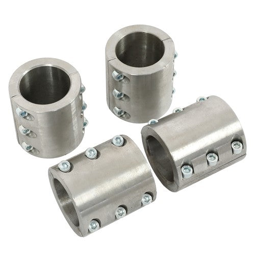 Solid Spare 4 Steel tube clamps weldable bolt on 1.75" 1 3/4" roll cage mounts
