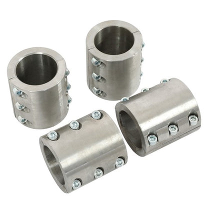 Solid Spare 4 Steel tube clamps weldable bolt on 1.75" 1 3/4" roll cage mounts