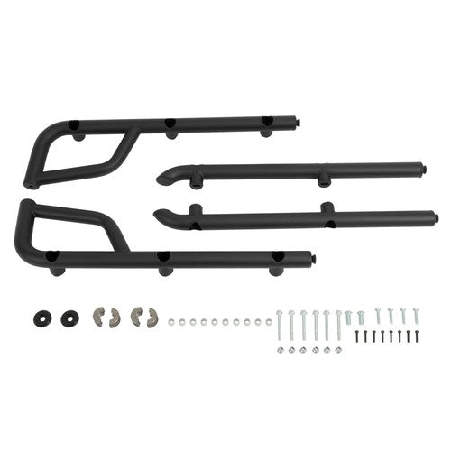 Solid Spare Powder Coated Heavy Duty Steel Nerf Bars For Kawasaki Mule Pro-FXT 2015+ Black