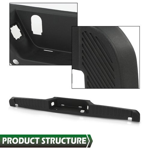 Solid Spare Rear Bumper Step Pad w/ Tow & Park Aid Sensor Holes Fit For 2015-2020 Ford F-150