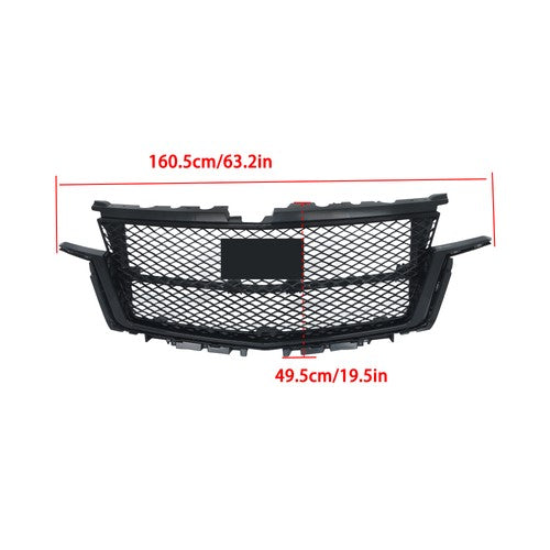 Solid Spare For Cadillac Escalade 2021-2023 Front Bumper Grille Gloss Black 84830289