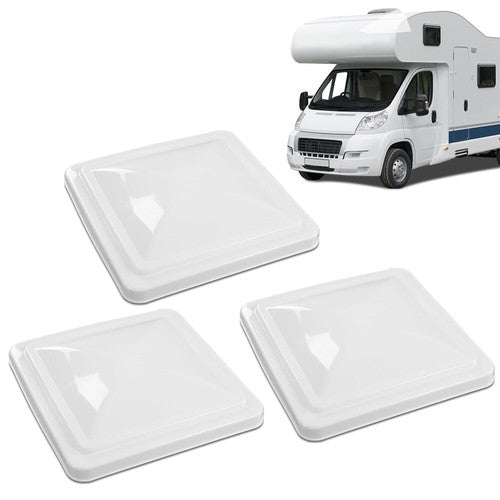 Solid Spare 3 Pack 14"X14" RV Replacement Roof Vent Cover White Camper (Trailer) Vent Cover