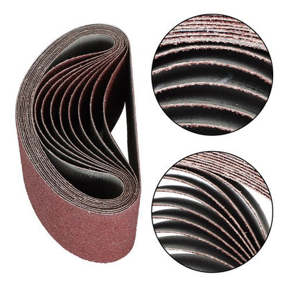 Solid Spare 10 - PACK, 4" X 24", 36-GRIT, PREMIUM A/O, X-WEIGHT SANDING BELTS