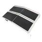 Solid Spare Multi-Fold Aluminum Wheelchair Ramp Motorcycle Loading Ramp 6'L×9.8"W 600lbs US