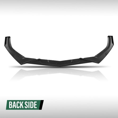 Solid Spare Fit For 16-2021 Honda Civic EX LX Sport Sedan Front Bumper Lip Spoiler Kit Black