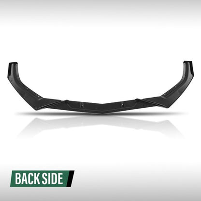 Solid Spare Fit For 16-2021 Honda Civic EX LX Sport Sedan Front Bumper Lip Spoiler Kit Black