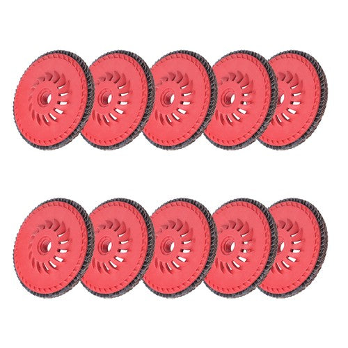 Solid Spare 10 Pcs 60 Grit 4-1/2" x 7/8" Ceramic Grinding Wheel Type 29 Flap Discs