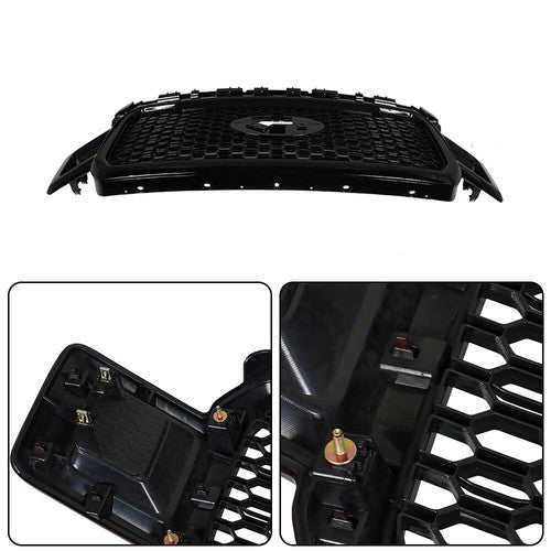 Solid Spare JL3Z8200SL Front Radiator Grille Assembly Agate Black For Ford F-150 2018-2020
