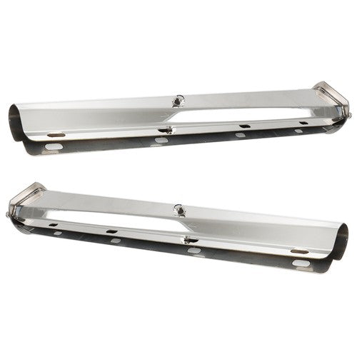 Solid Spare Pair 30" Stainless 2-1/2" Bolt Spring Loaded Mud Flap Hangers Straight Tapered