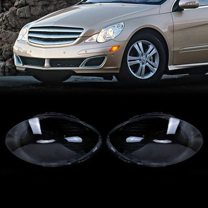 Left+Right Side Headlight Lens Covers For 2006-2010 Mercedes-Benz W251 R350 R500