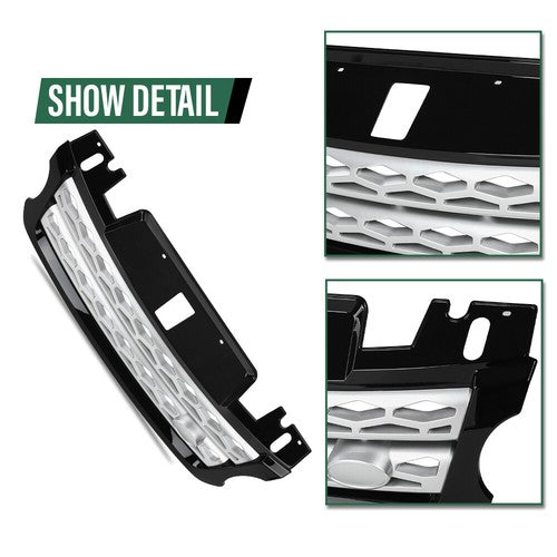 Solid Spare Fit For 2014-17 Range Rover Sport Front Hood Center Grille Grill LR054766
