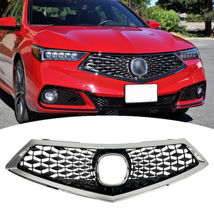 Fit  2018 2019 2020 Acura TLX Front Bumper Chrome Grille Grill Assembly