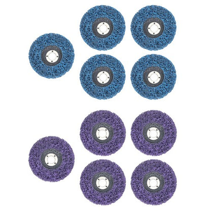 Solid Spare 10 Pack of 4' x 5/8' (5 pieces each in purple and blue) Diamond Discs