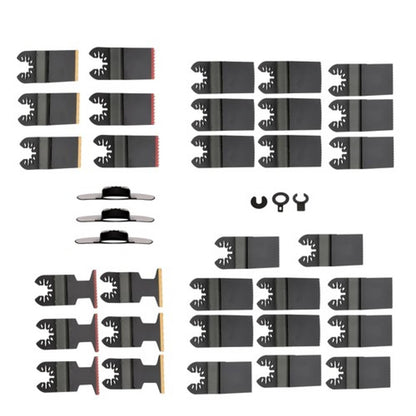 Solid Spare for Wood Metal Plastic 35Pcs 7 Types Oscillating Saw Blade Combination
