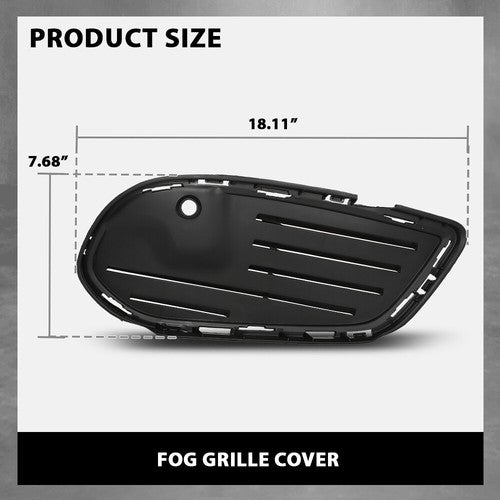 Solid Spare Front Bumper Insert Fog Light Cover Fit For 2015-2018 Mercedes Benz C-Class