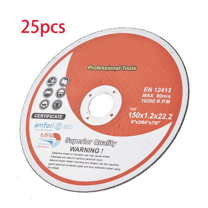 Solid Spare 25 Pack 6"x.045"x7/8" Cut-off Wheel - Metal & Stainless Steel Cutting Discs