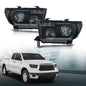 Solid Spare Fit For 2007-2013 Toyota Tundra 2008-2017 Sequoia Headlights Left+Right Smoke