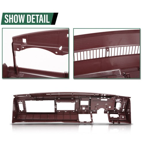 Solid Spare Fit For 1988-1994 Chevy GMC C/K Truck Suburban Blazer Dashboard Dash Core Red