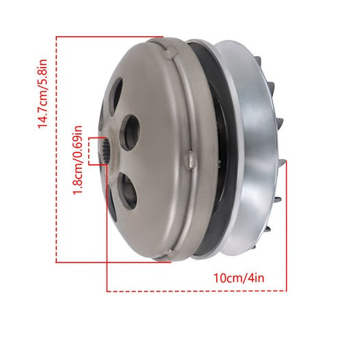 Solid Spare Secondary Clutch CVT Driven for HiSun UTV 250 HS Massimo Bennche Strike Sector