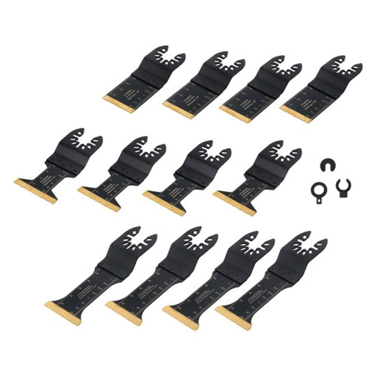 Solid Spare Oscillating Saw Blades for Metal Wood Plastic Cuts 12 Pcs Titanium