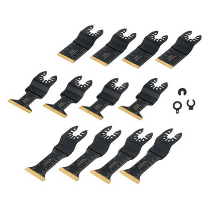Solid Spare Oscillating Saw Blades for Metal Wood Plastic Cuts 12 Pcs Titanium