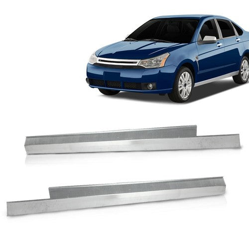 Solid Spare Fit For 2008-2011 Ford Focus 4-Door Slip-on Rocker Panel Left & Right Side