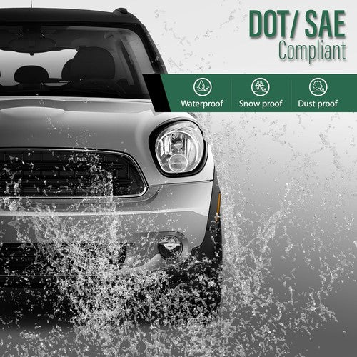 Solid Spare Fog Lights Lamps Left+Right Fit For 2011-2016 Mini Cooper R60 R61 63179802163