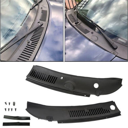 Solid Spare Windshield Wiper Improved Cowl Panel Vent Grille Hood For 1999-2004 Ford Mustang