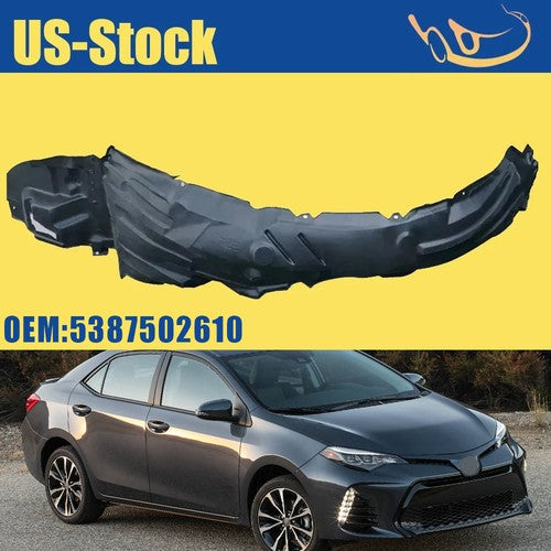 Fit Toyota Corolla 2017-19 Front Right Passenger Side Fender Liner Splash Shield