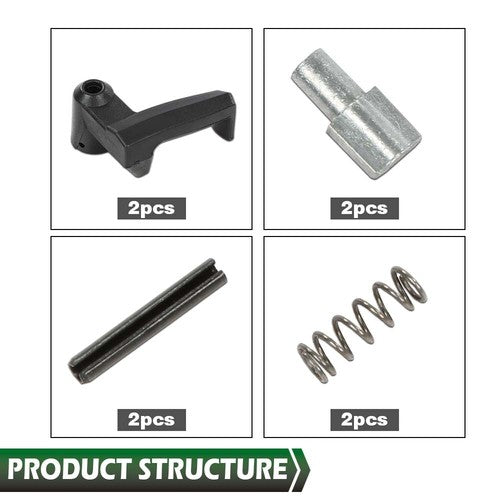 Solid Spare Fit For 1980-1996 Ford Truck Bronco F-150 Vent Window Handles Locks Black
