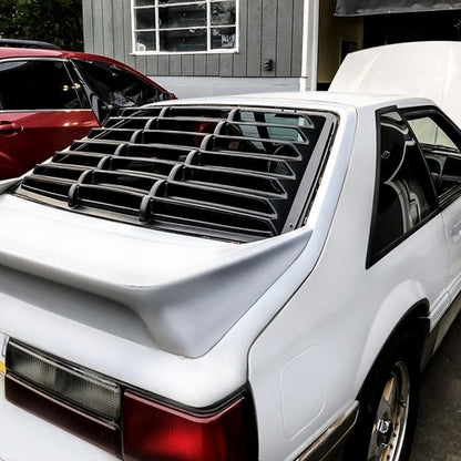 Solid Spare For Ford Mustang Fastback 1979-1993 Black Rear Window Louver Sun Shade Cover ABS