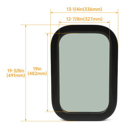Solid Spare Vertical RV Window Cargo Trailer w/Trim Ring Screws Tinted Glass 12"X18"X1 1/2"