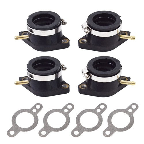 Solid Spare Carburetor Intake Manifold Boot Set For Yamaha XJ550 Maxim Seca XJ550R 1981-1983