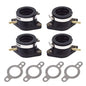Solid Spare Carburetor Intake Manifold Boot Set For Yamaha XJ550 Maxim Seca XJ550R 1981-1983