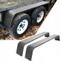 Solid Spare 2 PCS Steel Diamond Tread Plate Tandem Axle Trailer Fenders 10-1/4"x72-7/8"x13"