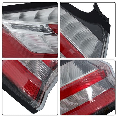Solid Spare LH/Driver Side Rear LED Outer Lamp Tail Light For Ford Edge 2019-2023 Red Lens