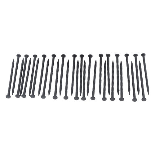 Solid Spare L-shaped Lawn Garden Edging Kit With Anchoring Spikes Plastic No Dig Lawn Border