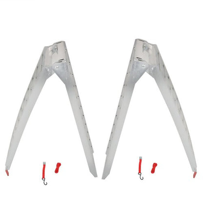 Solid Spare 2pcs UTV ATV 7.5' Aluminum Folding Loading Ramps For Truck Motorcycle Lawn Mower