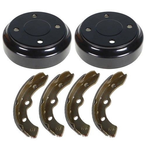 Solid Spare Golf Cart Brake Drums And Brake Shoe Kit For Club Car DS 1995+ Precedent 2004+