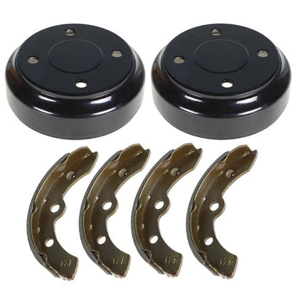Solid Spare Golf Cart Brake Drums And Brake Shoe Kit For Club Car DS 1995+ Precedent 2004+
