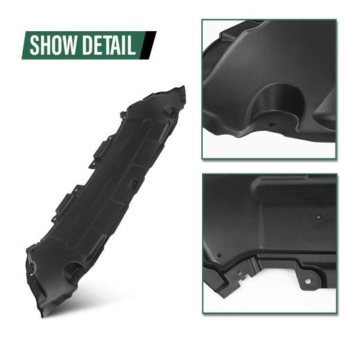 Solid Spare Fit For 16-22 Mercedes-Benz GLC300 GLC43 AMG Engine Splash Shield Under Cover