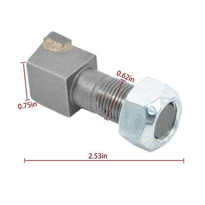 Solid Spare 10x Threaded Stump Grinder Teeth 2-1/2" Fit for Bradco Shaver Ashland Baumaligh