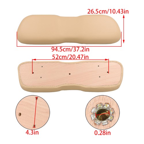 Solid Spare Golf Cart Beige Front Seat Lean Back Cushion For Club Car DS 2000.5+ 102076601
