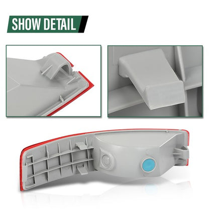 Solid Spare Fit For 07-14 Volvo CX90 Rear Bumper Reflector Side Marker Light Right Passenger
