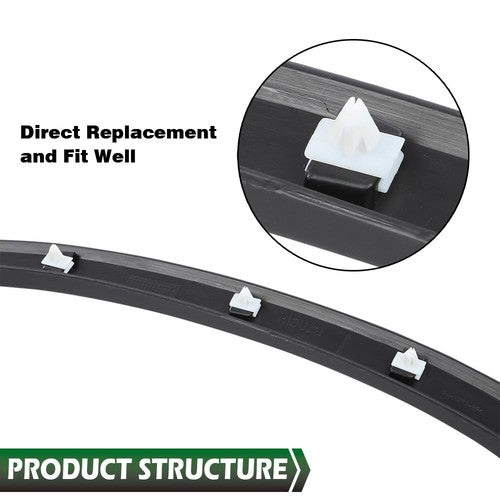 Solid Spare Front Fender Wheel Arch Molding Trim Left Driver Side Fit For 17-22 Chevy Trax