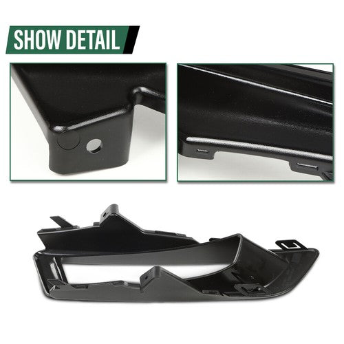 Solid Spare Bumper Fog Light Bezel Lamp Trim Fit For 15-18 Land Rover Discovery Sport