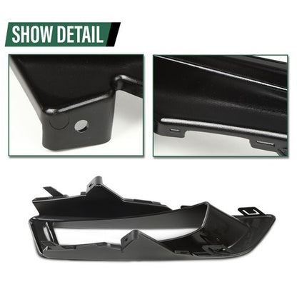 Solid Spare Bumper Fog Light Bezel Lamp Trim Fit For 15-18 Land Rover Discovery Sport