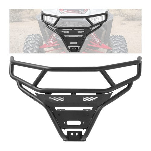 Solid Spare Black Front Brush Guard Bumper For 4WD Polaris RZR XP 1000/RZR XP 4 1000 14-23