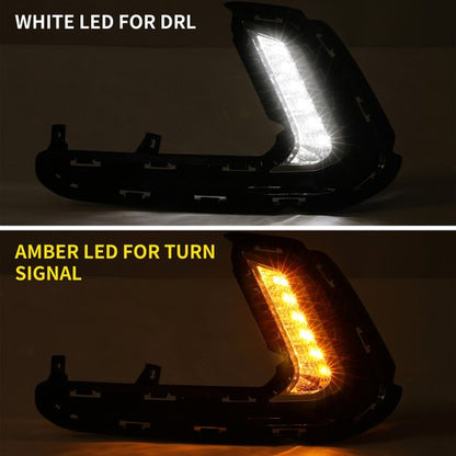 Solid Spare For 2016-2018 Hyundai Elantra 4DR Sedan LED Fog Lights Turn Signal DRL Lamps